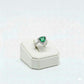925 Silver Green Stone Ring