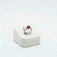 925 Silver Red Stone Ring