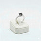 925 Silver Tria Black Ring