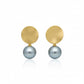 925 Silver Plain Pearl Earrings