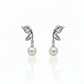 925 Silver Butterfly Pearl Earrings