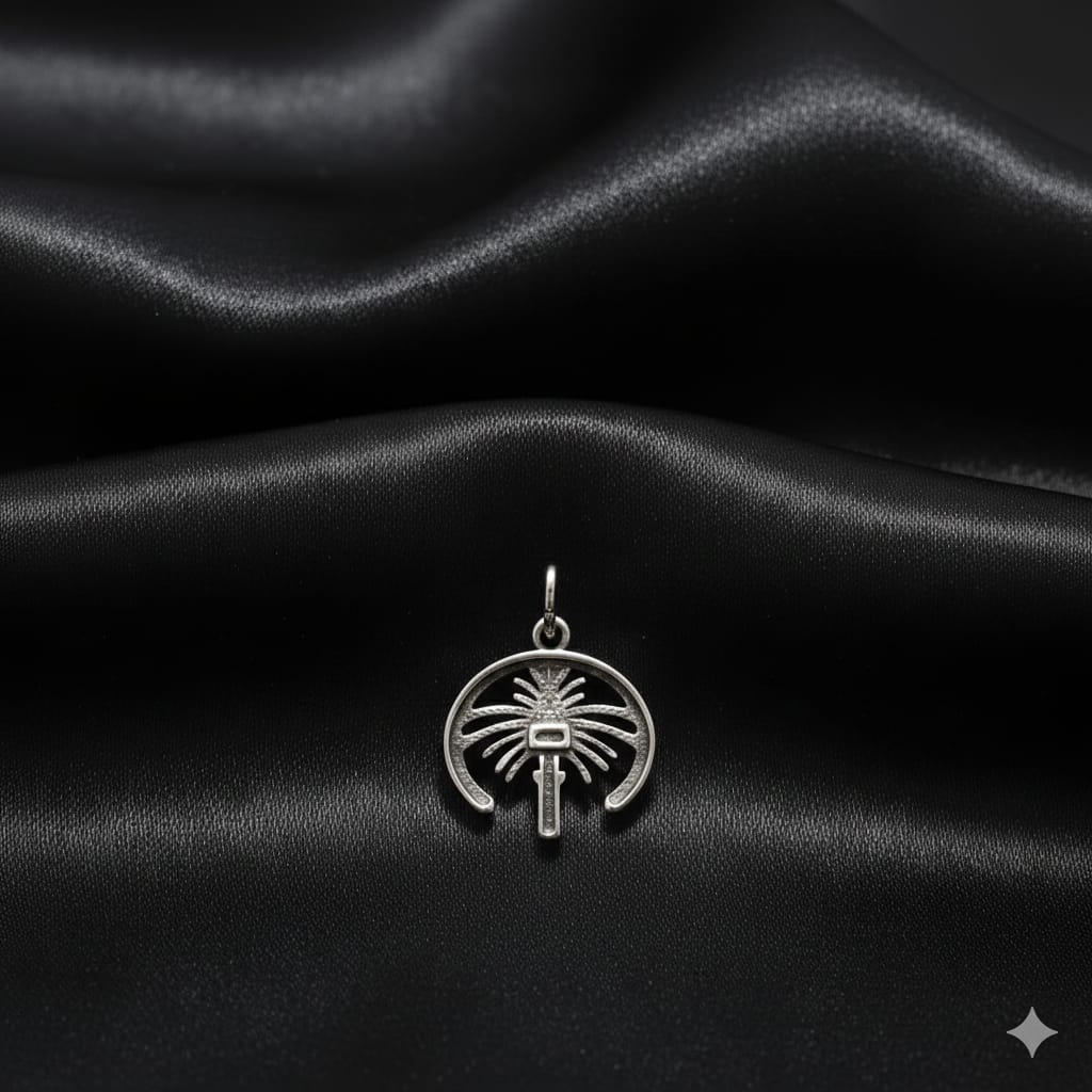 925 Silver Palm Pendant
