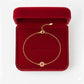 18K Real Gold Red Dragon Eye Bracelet