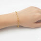 18K Real Gold Paper Clip Bracelet
