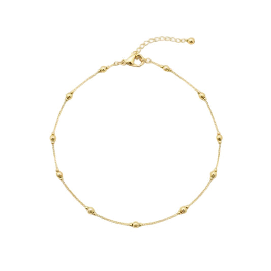 18K Real Gold 15 Balls Bracelet