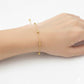 18K Real Gold 15 Balls Bracelet
