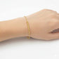18K Real Gold Balls With Paper Clip Bracelet