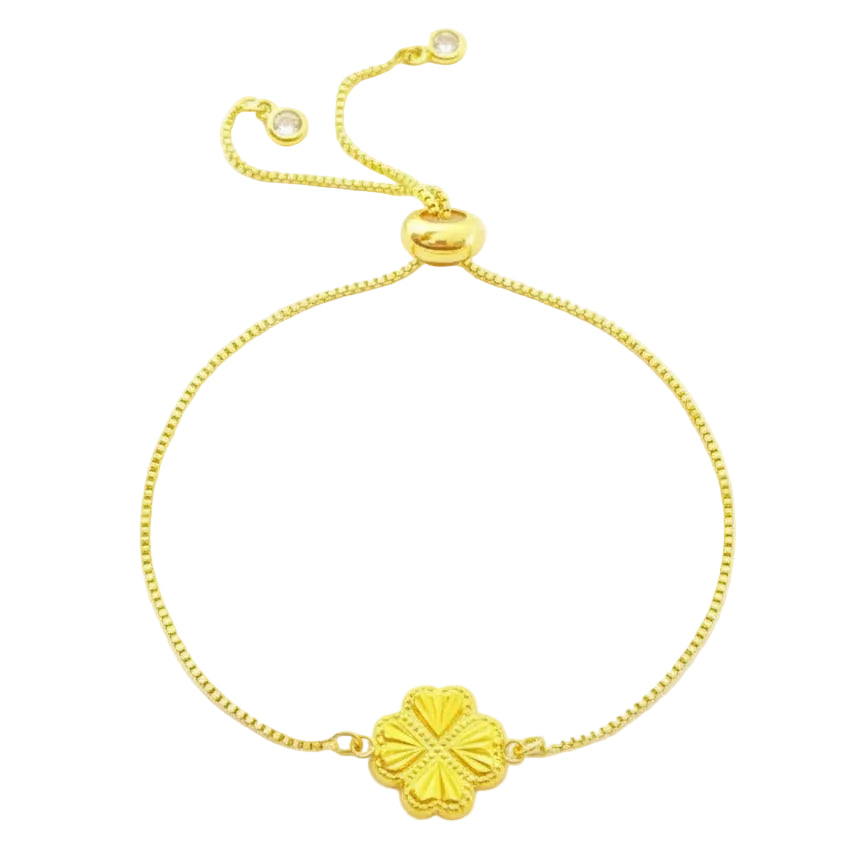 18K Gold Pendant with Plated Chain Bracelet (No:5)