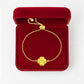 18K Gold Pendant with Plated Chain Bracelet (No:5)