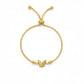 18k Gold butterfly pendant with gold platted chain