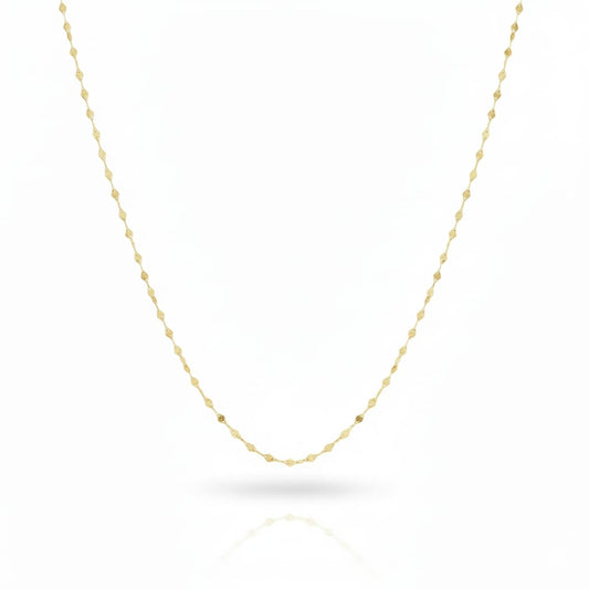 18K Real Gold Mirror chain
