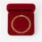 18K Real Gold Figaro Bracelet