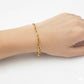18K Real Gold Figaro Bracelet