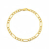 18K Real Gold Figaro Bracelet