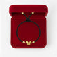 18k Gold Butterfly Bracelet with thread charm