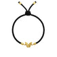 18k Gold Butterfly Bracelet with thread charm