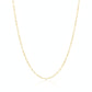 18K Real Gold Laser Paper Clip Chain