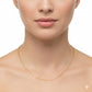 18K Real Gold Laser Paper Clip Chain