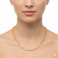 18K Real Gold Paper Clip Chain 1