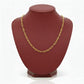 18K Real Gold Paper Clip Chain 1
