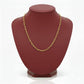 18K Real Gold Paper Clip Chain 2