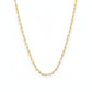 18K Real Gold Paper Clip Chain 2