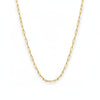 18K Real Gold Paper Clip Chain 2
