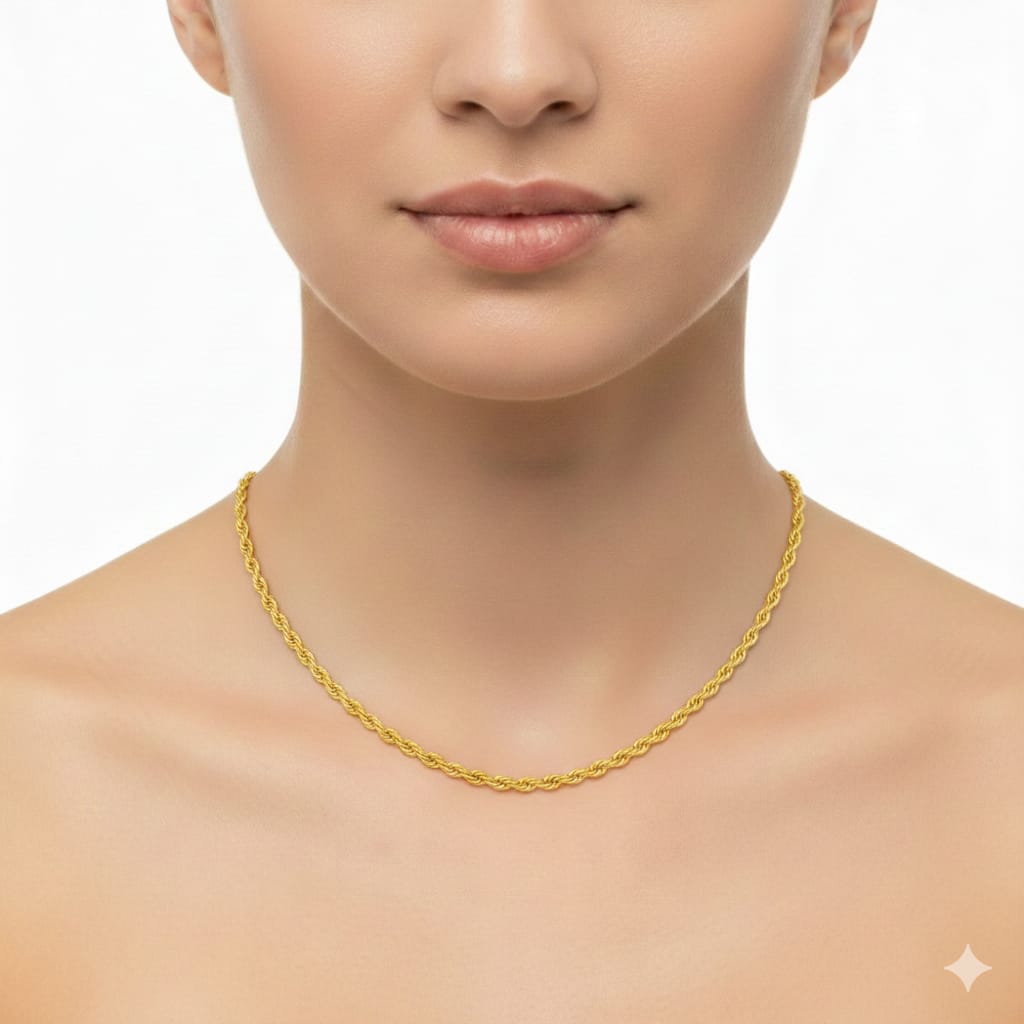 18k Gold Rope Chain 2