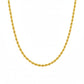 18K Real Gold Rope Chain 1