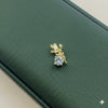 18k Gold Fairy Stone Pendant