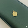 18k Gold Round Christ Pendant