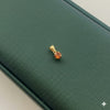 18k Gold Orange Zircon Pendant