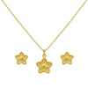 18k Gold Star Dot Jewelry Set