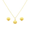 18k Gold Sea Shell Half Set