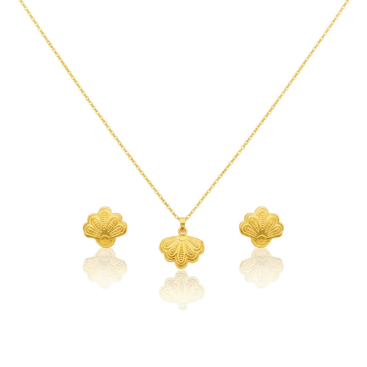 18k Gold Birdfly Jewelry Set