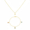 18K Real Gold Star Evil Eye Set