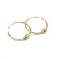 18k Gold Spiral Inspired Loop Earrings