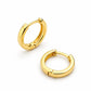 18k Gold Small Thick Loop Earrings
