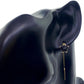 18K Real Saudi Gold Butterfly Tictac Earrings 008