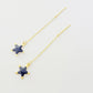 18K Real Saudi Gold Tiktak Star Earrings 007