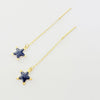 18K Real Saudi Gold Tiktak Star Earrings 007