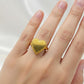 18k Gold Big Heart Ring