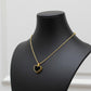 18k Gold Onyx Heart Necklace