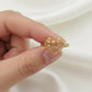 18k Gold Heart Money Ring