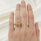 18k Gold Heart Money Ring