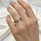 18k Gold Engagement Single Stone Ring