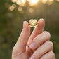 18k Gold Heart Vintage Ring