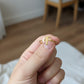 18K Real Gold Customize Letter Ring