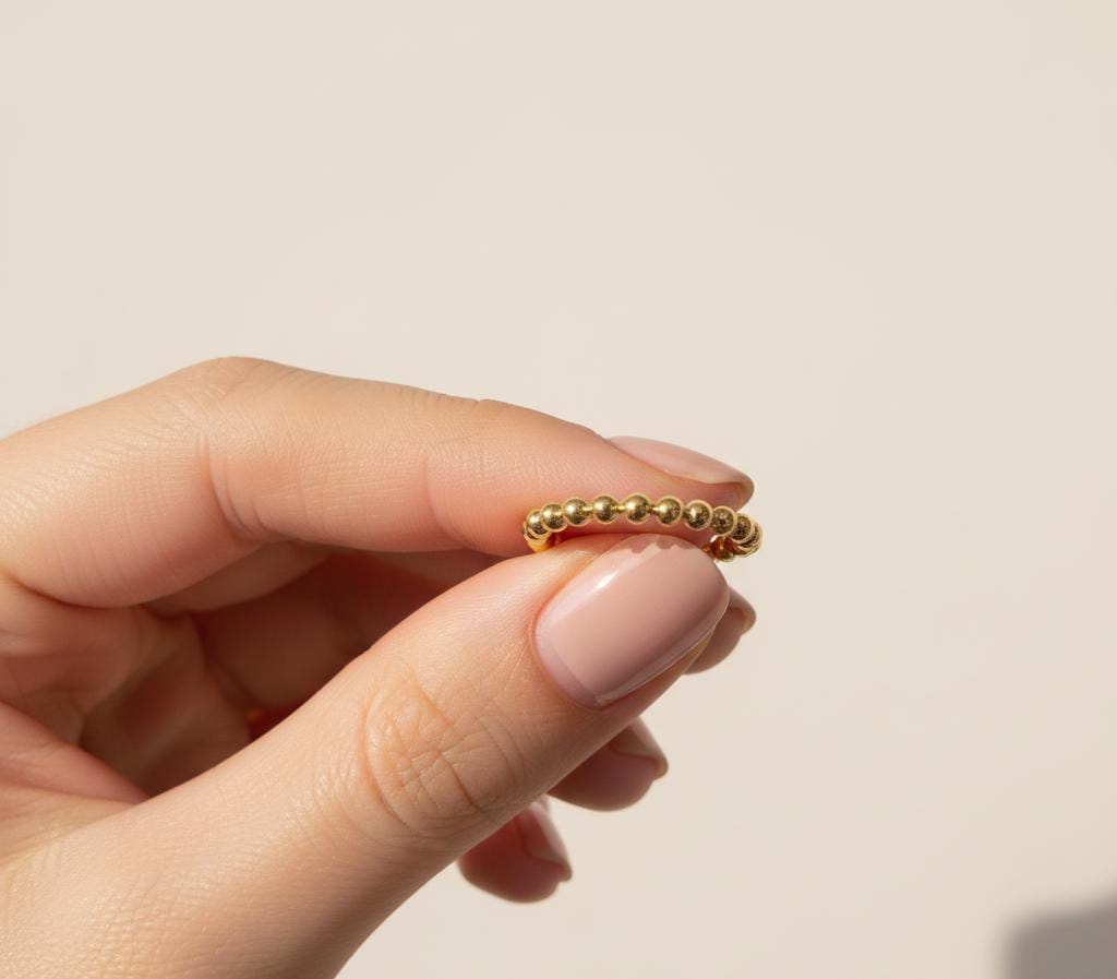 18K Gold Balls Ring