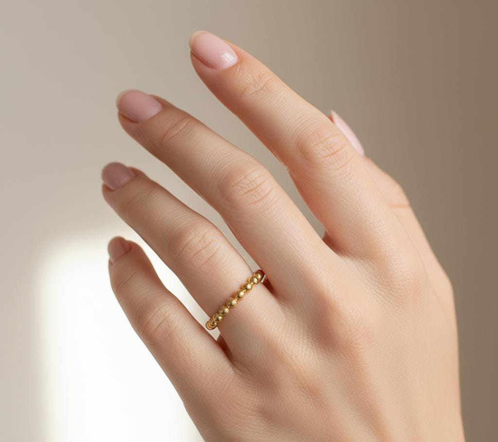 18K Gold Balls Ring
